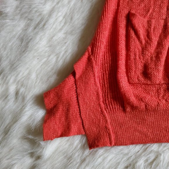 Free People Orange Smarty Button Front Cardigan XS - Picture 8 of 15